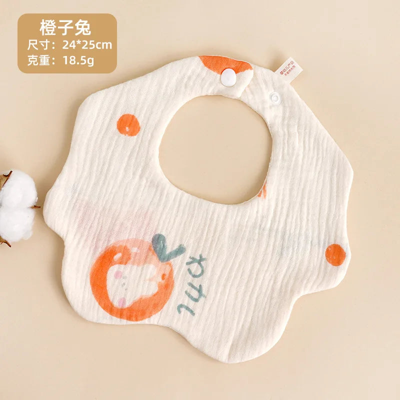 Babador de Algodão Puro Impermeável para Bebé