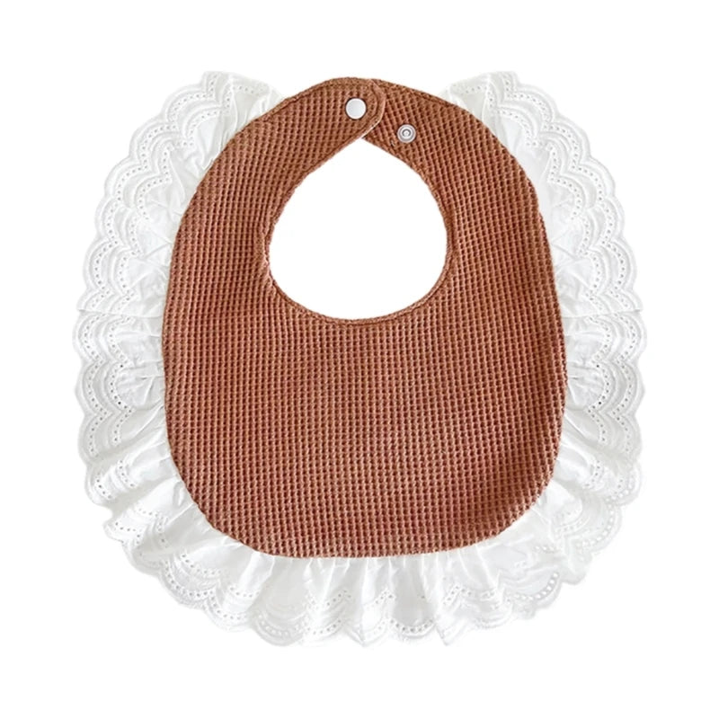 Babadores de Renda Elegantes para Bebés Meninas