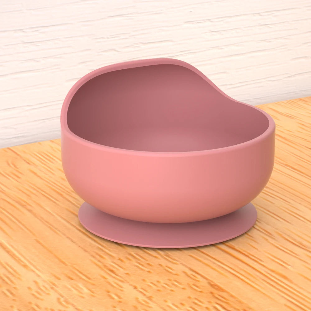Tigela de Alimentação para Bebé com Ventosa | Silicone Anti-Derrapante | Refeições Limpas e Seguras