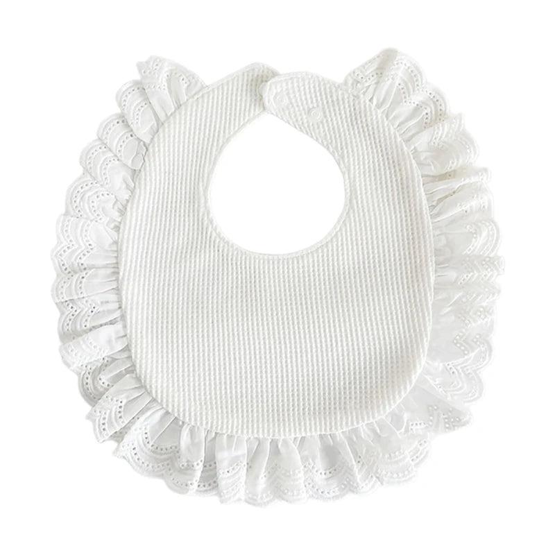 Babadores de Renda Elegantes para Bebés Meninas