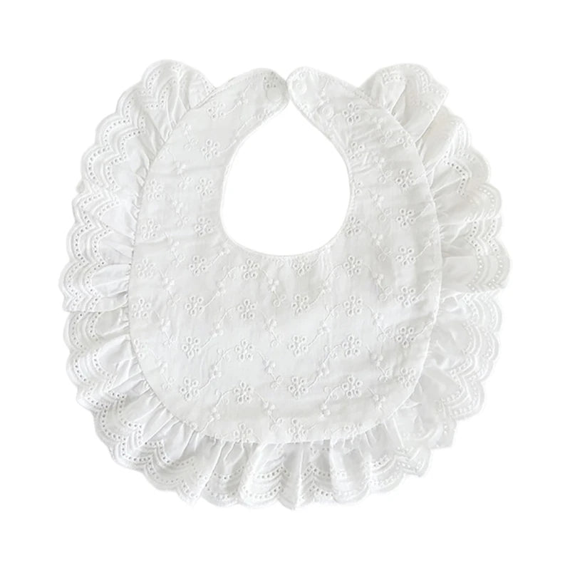 Babadores de Renda Elegantes para Bebés Meninas
