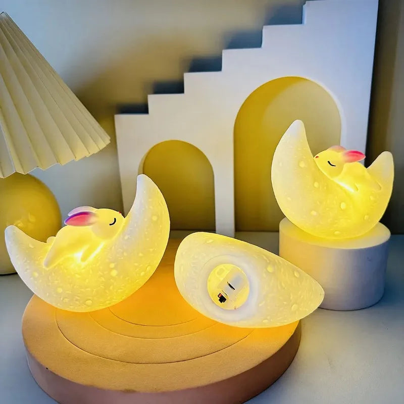 Lâmpada de Presença Criativa | Candeeiro de Mesa com Luz Suave | Decoração para Cabeceira/Quarto