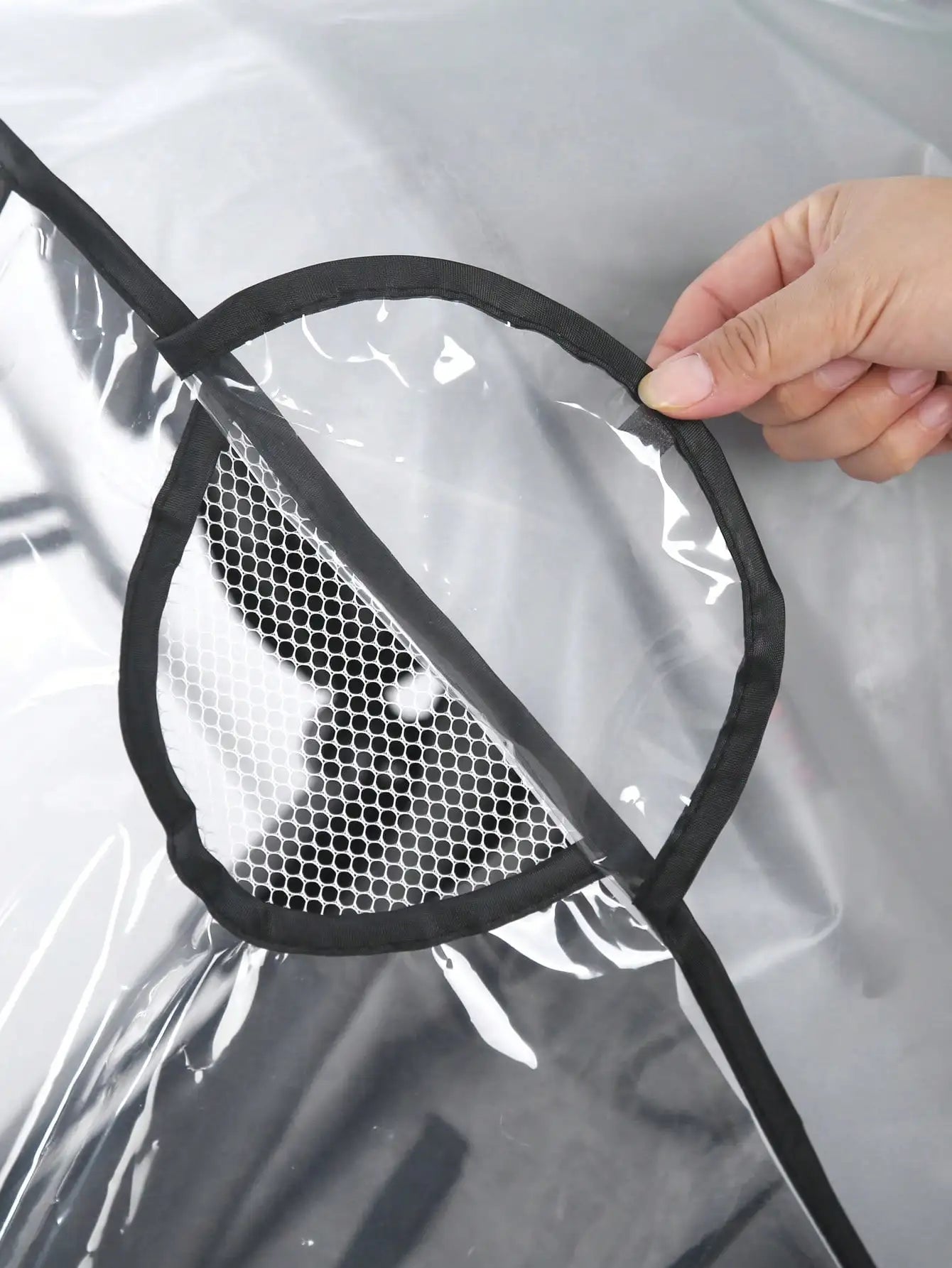 Capa de Chuva Universal para Carrinho de Bebé | Impermeável, Transparente e C/ Abertura | Proteção Total