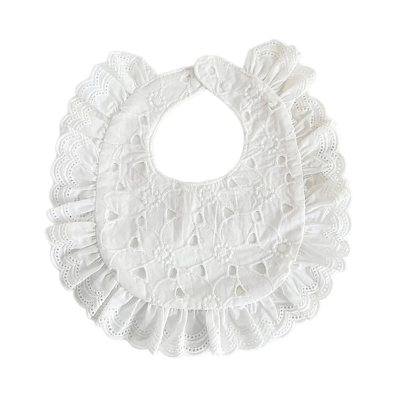 Babadores de Renda Elegantes para Bebés Meninas