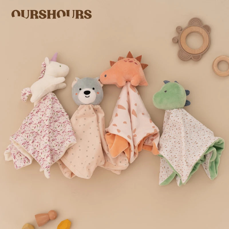 Doudou Macio para Bebé | Cobertor de Segurança & Amigo de Pelúcia | Meninos e Meninas