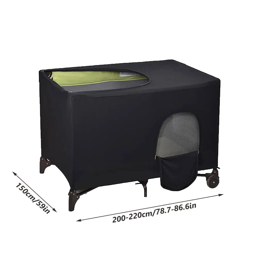 Tenda Blackout para Berço | Cobertura Respirável e Portátil | Proteção Solar e Escuridão Total