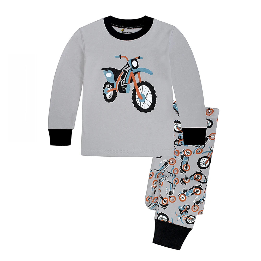 Pijama de Motociclo para Bebé Menino | 1-2 Anos | Conforto & Diversão