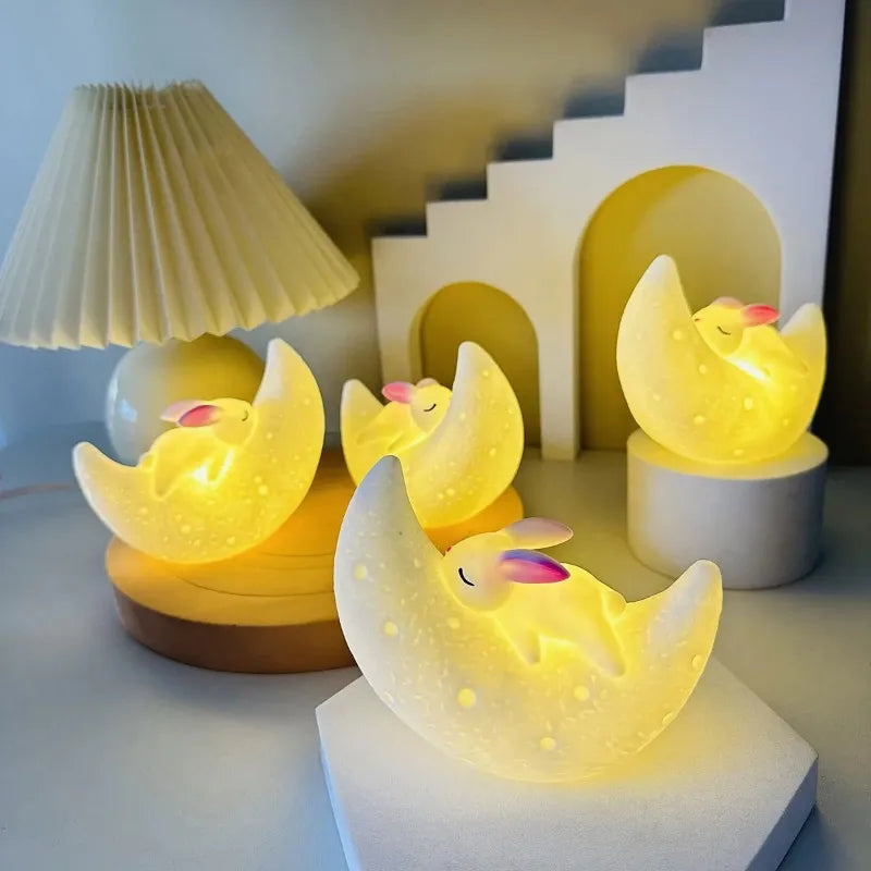 Lâmpada de Presença Criativa | Candeeiro de Mesa com Luz Suave | Decoração para Cabeceira/Quarto