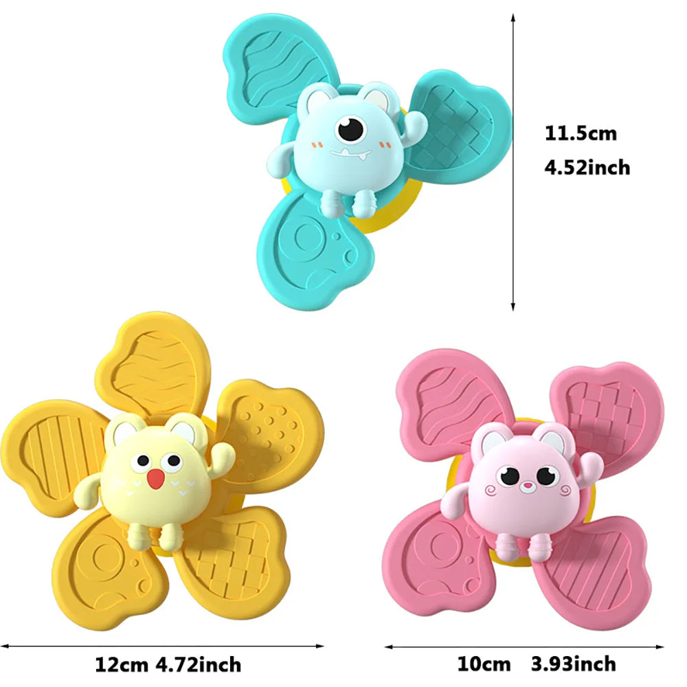 Brinquedo de Banho Giratório com Ventosa | Chocalho