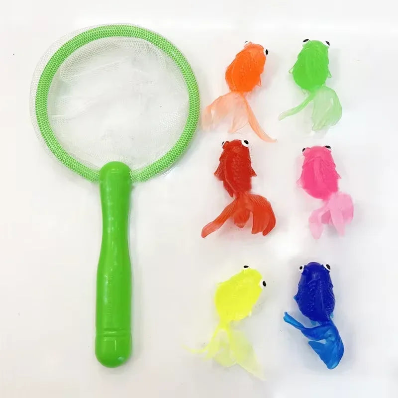 Kit de Pesca no Banho: Animais Marinhos e Rede