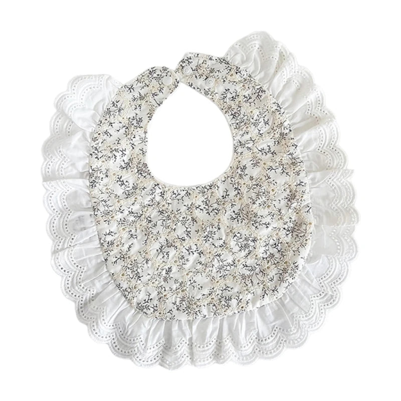 Babadores de Renda Elegantes para Bebés Meninas