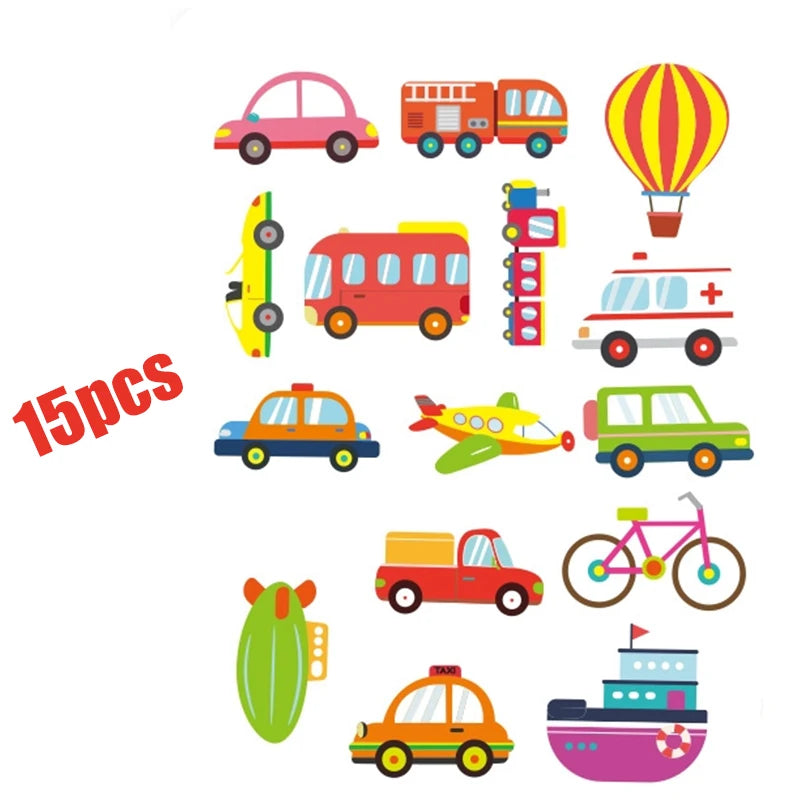 Puzzle de Banho Flutuante | Animais e Tráfego (EVA)