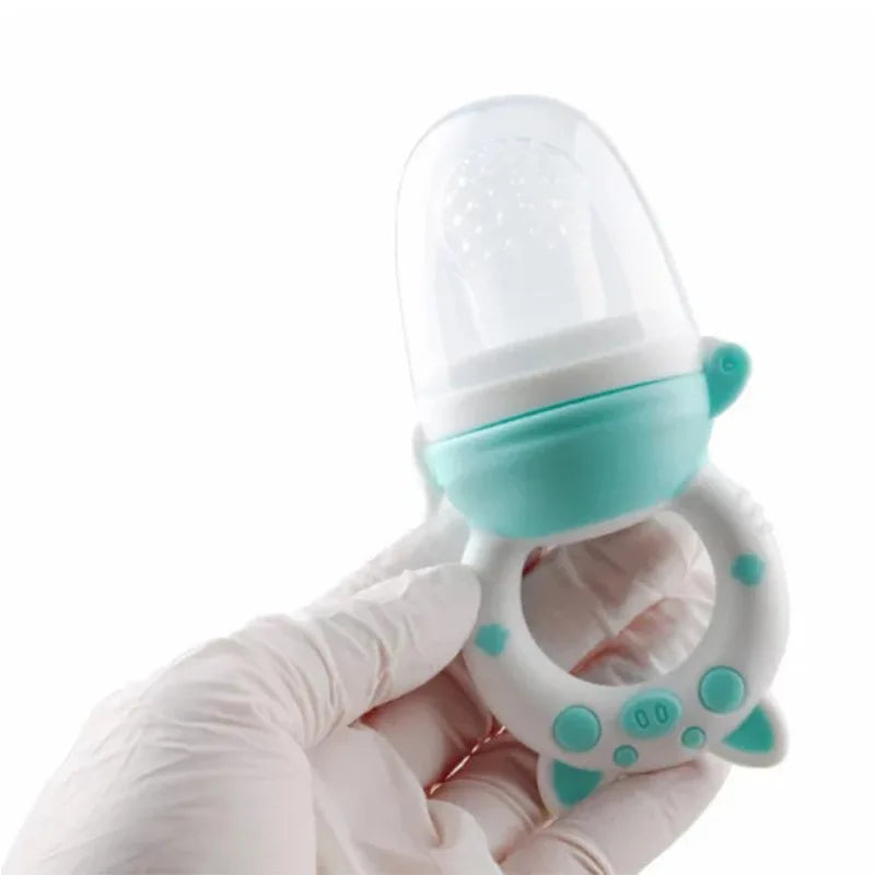 Chucha Alimentadora para Bebé | Silicone Anti-Engasgo | Perfeita para Frutas e Papas