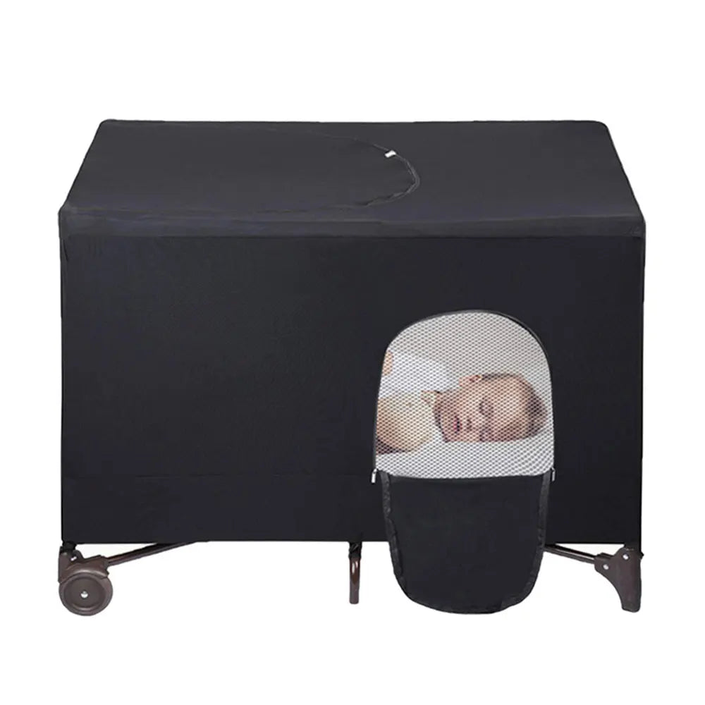 Tenda Blackout para Berço | Cobertura Respirável e Portátil | Proteção Solar e Escuridão Total