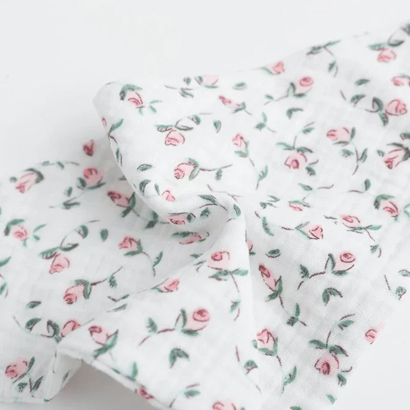 Conjunto de 5 Babadores de Algodão para Bebé | Cores Sólidas e Desenhos